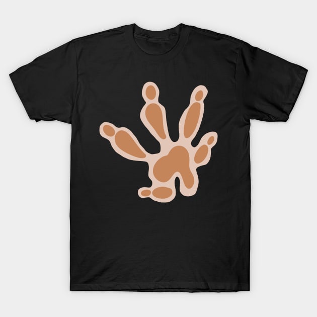 Brown rat/mouse paw print T-Shirt by loulou-artifex